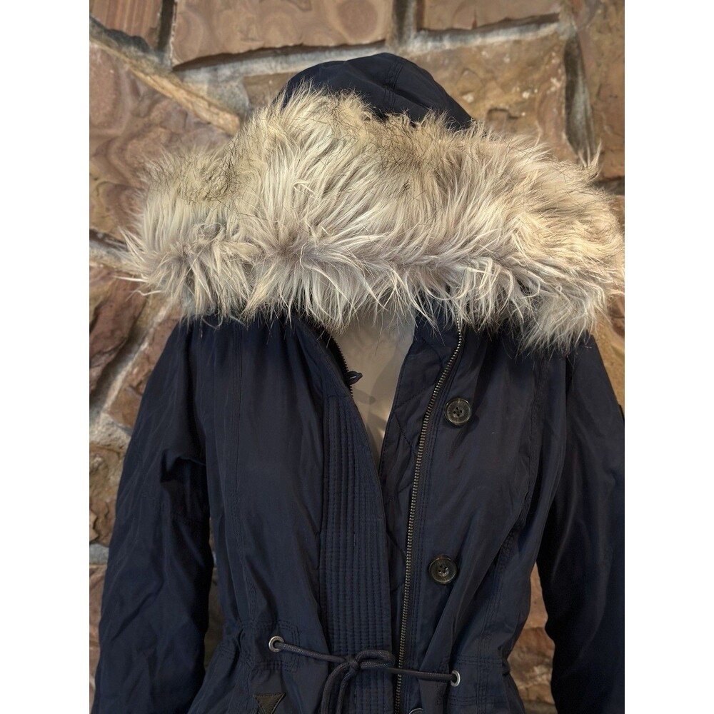 Y2K Abercrombie and Fitch NWT Military Style Jacket S Vintage Fur Trim . NWT ! - Picture 9 of 16